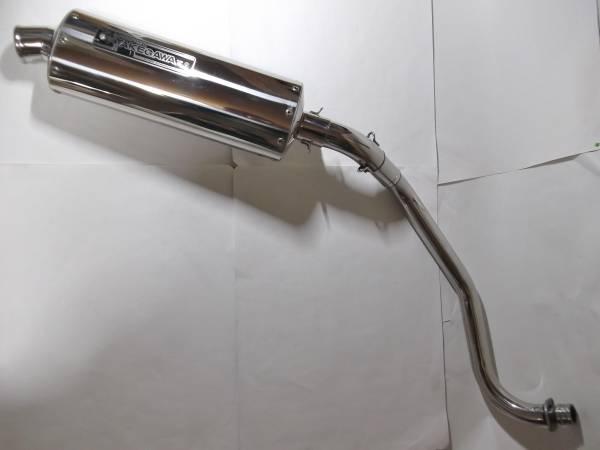 送料無料　武川パワーサイレントオーバルマフラー　モンキーなど