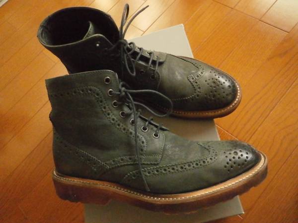 BOEMOS　BOLIVIAブーツ　ダークグリーン　サイズ40　3回履