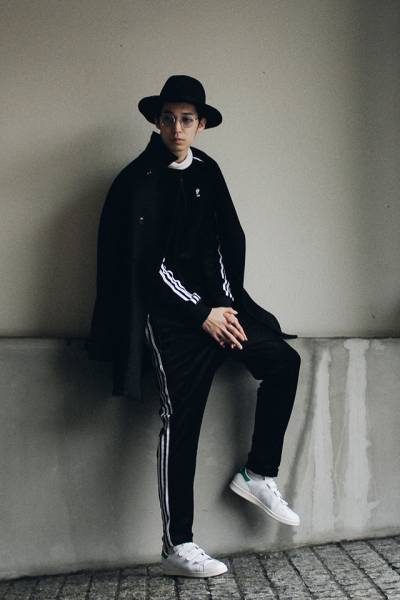 adidas Originals SS VELOUR TRACK SUIT ベロア 黒 ブラック L