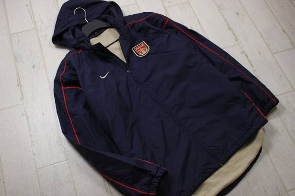 DR59◎ナイキ アーセナルArsenal 裏ボアジャケットL/紺
