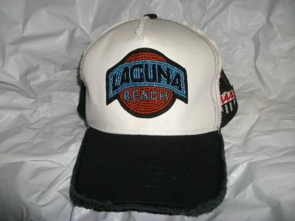 ヨシノリコタケ LAGUNA BEACH ビーズ ロゴ キャップ 帽子