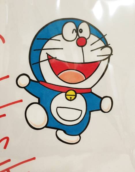 ドラえもん 藤子・F・不二雄先生 直筆カラーイラストサイン色紙(サイン 