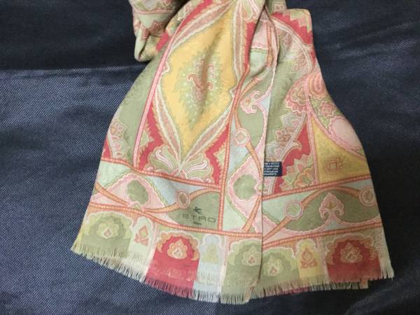 (美品)エトロペーズリー柄ストール