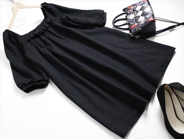 定1.9万*アナトリエanatelier ウール素材ふんわり上品ワンピース