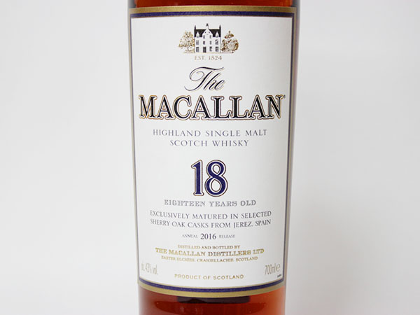 1円～★マッカラン THE MACALLAN 18年 2016 700ml 43% ★正規