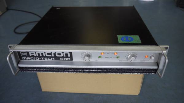 ☆AMCRON アムクロン MICRO-TECH 600 パワーアンプ ヒビノ 動作品