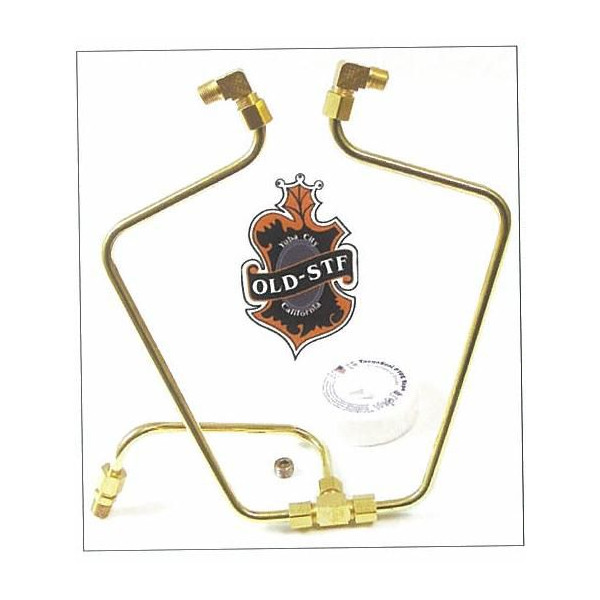 ショベル　チョッパー　ブラスオイルライン　ロッカーカバー