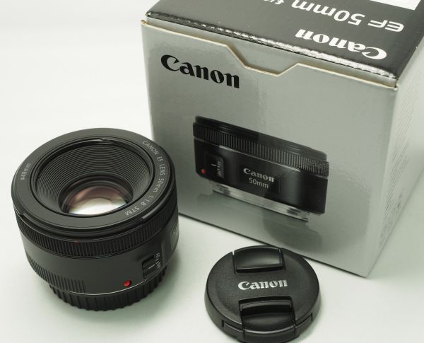 □CANON キヤノン EF 50mm F1.8 STM 新品同様 Canon EF50mm F1.8 STMを