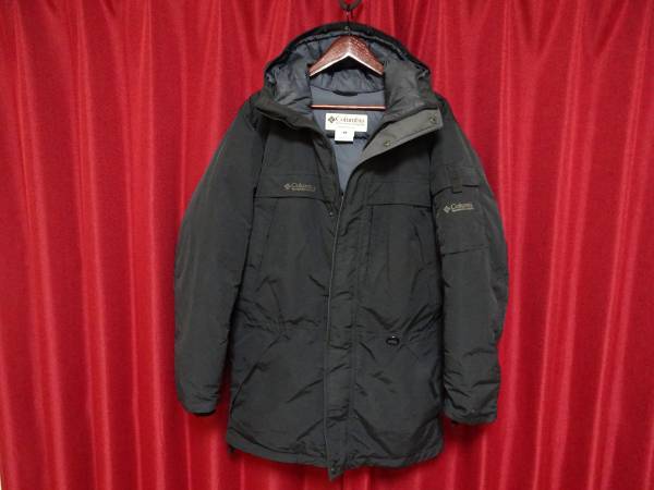 ◎コロンビア◎重厚防寒 本羽毛ダウンコート 黒/M