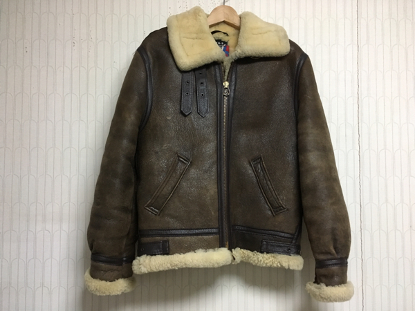 80's SCHOTTショット ムートンレザー B-3ミリタリー70's60's