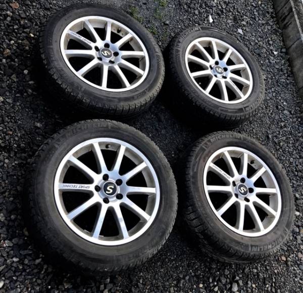 VOLVOボルボ現行XC70他アルミミシュランスタッドレスセット４本