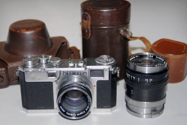 Nikon　ニコン　S2　レンズ2本　ケース　フィルター色々