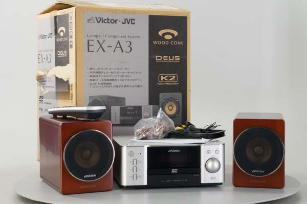 Victor EX-A3 コンパクトコンポ DVD K2 リモコン付 Victor EX-A3