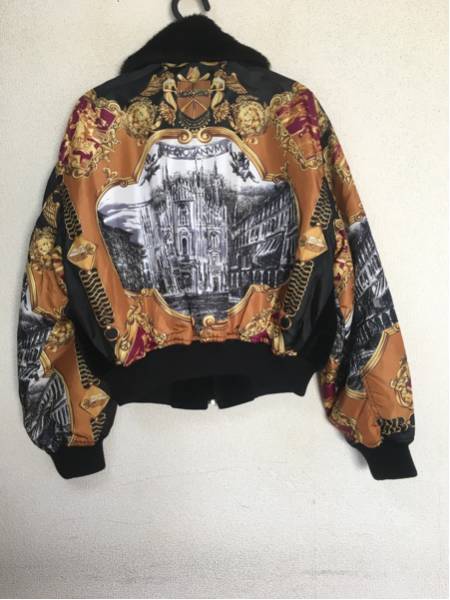 MOSCHINO モスキーノ 総柄切り替えブルゾン アウター 上着 服 MOSCHINO 