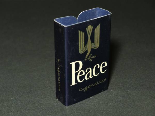 昭和レトロたばこPeaceピース煙草金属ホルダー/ラベル