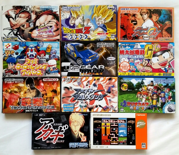 ゲームボーイアドバンス ソフト GBA ゲームボーイアドバンスソフト11点セット 箱 説明書付 以下お