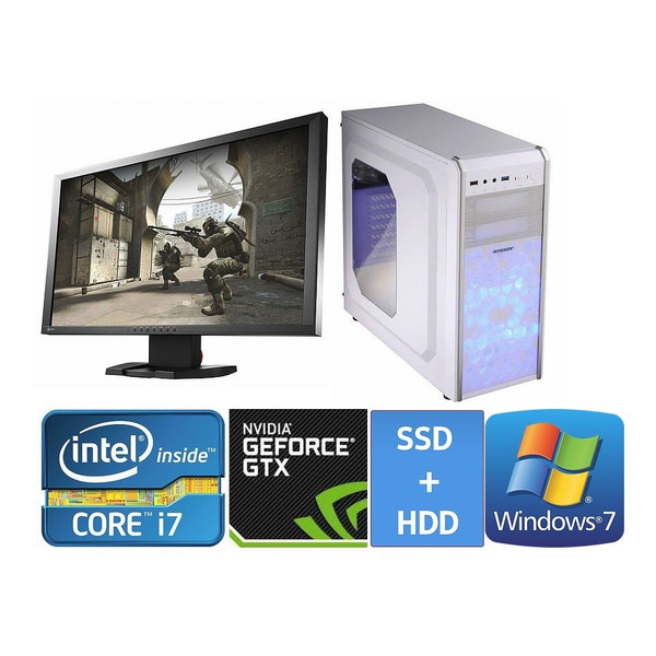 デスクトップPC Core i7 4770 GTX660 メモリ8GB HDD1TB DVDマルチ