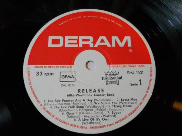 オリジナルMike Westbrook，Release，Deram レコード 音楽 【公式通販】