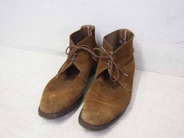 g227★英国製 CHUKKA ブーツ 本革 レザー U34314