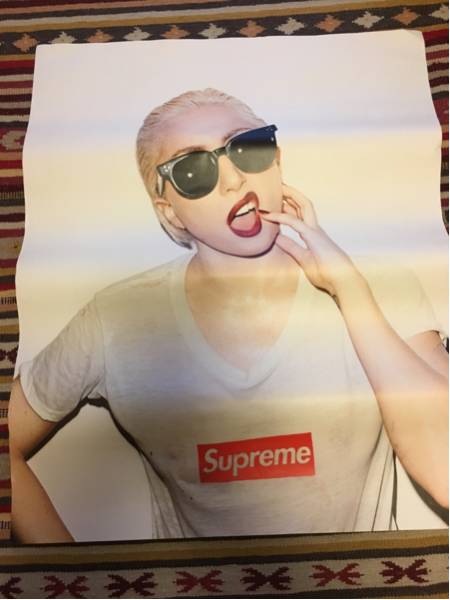 Supreme Lady Gaga LADY GAGA Poster SUPREME - Rare ポスター 2011SS