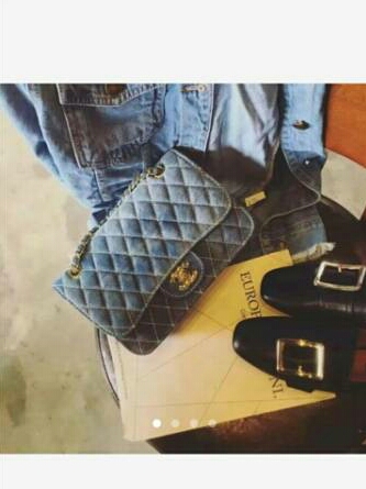シャネルノベルティ デニムショルダーバッグ CHANEL ノベルティ ブルー