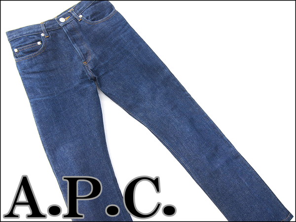 APCアーペーセー NEW STANDARDセルビッチデニムパンツ28青P12231 a.p.c 