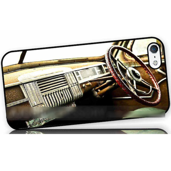 iPhone 6 6S ヴィンテージカー クラシック 車 アートケース 保護フィルム付