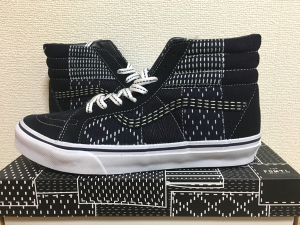 28cm VANS FDMTL BORO PATCHWORK SK8-HI US10/スリッポン Supreme