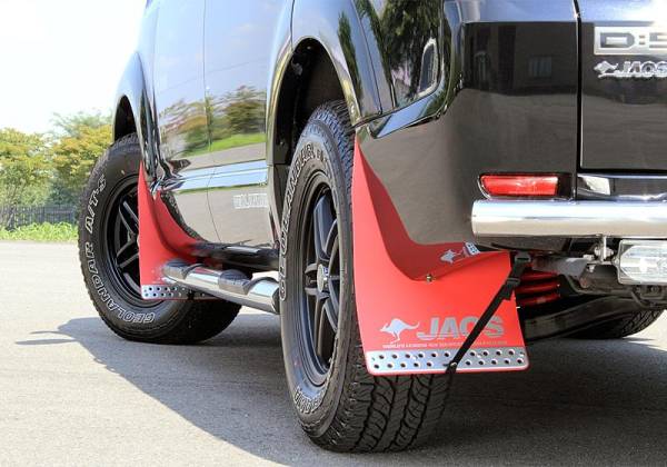 デリカ D:5JAOS マッドガードⅢ フロント・リア セット レッド