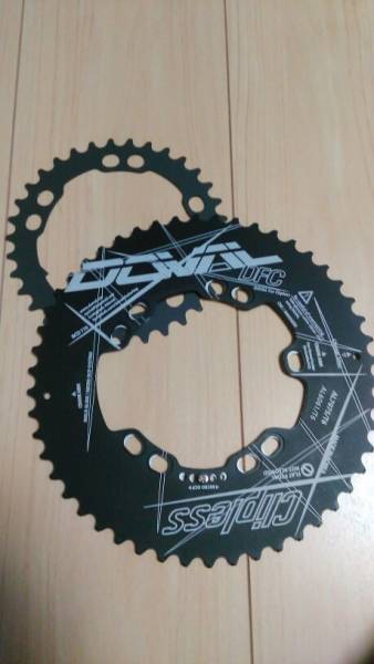 DOVAL 楕円チェーンリングPCD110 /4arm アウター1.6% インナー2.4% Q ringsやRideaと類似形状