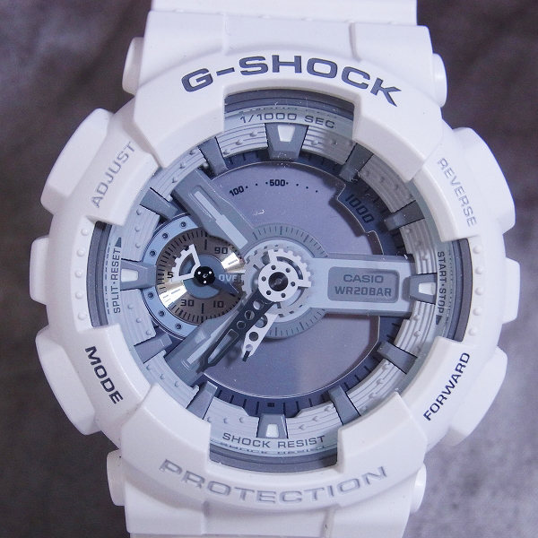 G-SHOCK/G-ショック デジアナ/ビッグケース ホワイト GA-110C-7AJF【電池切れ】