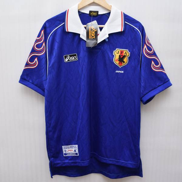 日本代表 98年 フランスW杯 asics アシックス 炎 ユニフォーム