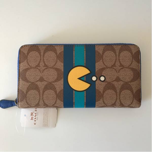 コーチパックマン長財布 COACH コーチ パックマンコラボ ラウンド