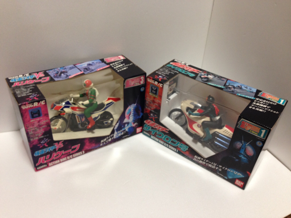 仮面ライダー サイクロン号 & V3 ハリケーン 2個セット ラジコン 未開封 バンダイ 