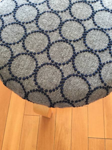スツール グレー ハンドメイド (ミナペルホネン生地北欧 ミナ
