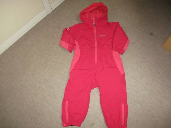 mont-bellモンベル○雪遊スキー100㎝ピンク系女の子スノーコンビ