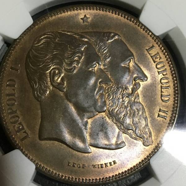 ベルギー レオポルド2世 | 5フラン銀貨 ミスターコインズ 1870年 公式 