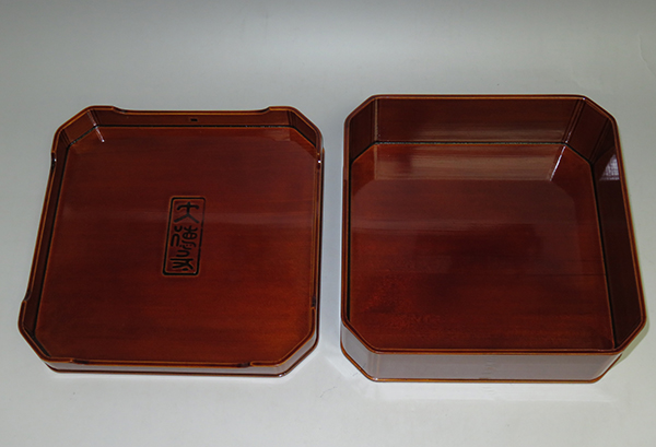 ☆春慶塗 [茶禅]茶道具 茶懐石 弁当箱・重箱「飛騨春慶塗大徳寺重」5