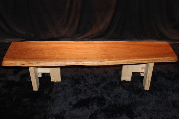 ケヤキ テーブル 座卓 ベンチ カウンター 一枚板 脚無料 137cm ◆U-71