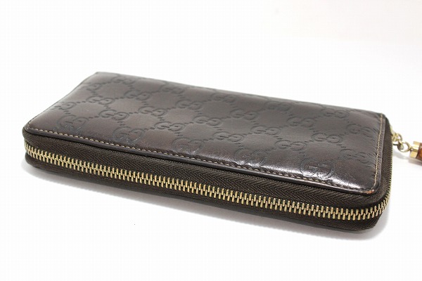 GUCCI バンブー 長財布 ラウンドファスナー長財布 グッチシマ ラウンド