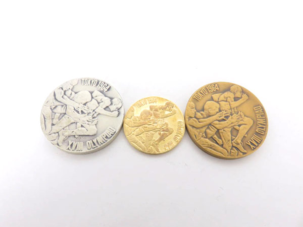 1円 1964年 東京オリンピック 記念 金 銀 銅 メダル 計3点セット HG452