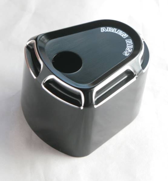 '07～'13年ハーレー ツーリング用★イグニッションスイッチカバーB★ベベルド★ FLHX FLHT FLTR FL ビレット 削り出し ディープカット