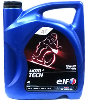elf 4サイクルオイル　MOTO4 TECH 10W-50 4L缶