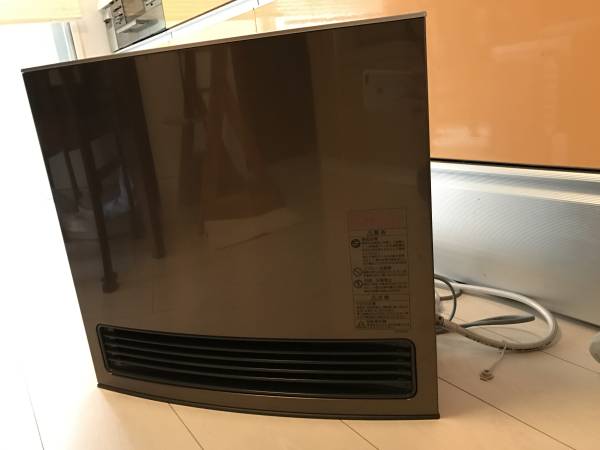 【正常作動品】ノーリツ都市ガス11-13畳ガスファンヒーター空気清浄ナノイーGFH-4003D ブラウン茶色 ホース2M付