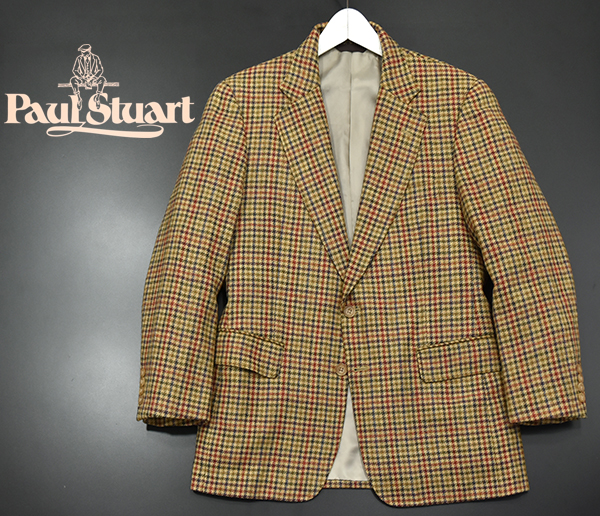 ポールスチュアート Paul Stuart 上質ウール ツイードジャケット 