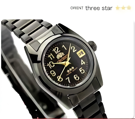 新品 正規品 オリエント スリースター ミニ ORIENT THREE STAR mini 腕時計 レディース 自動巻き ブラック