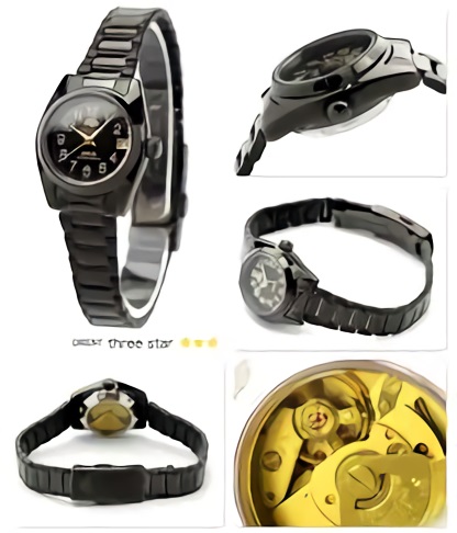 新品 正規品 オリエント スリースター ミニ ORIENT THREE STAR mini 腕時計 レディース 自動巻き ブラック