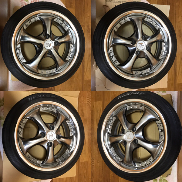 WORK VS-KF ワーク vs-kf 6J +38 軽用 ツライチ 深リム タント N BOX 