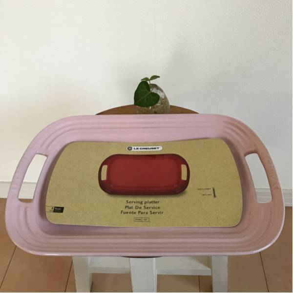 ルクルーゼ◎サービング・プレート◎シフォンピンク◎レア