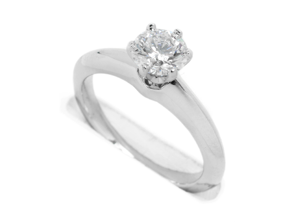 ティファニー Pt950 ダイヤリング 0.61ct 9号 新品仕上済 【及川質店】